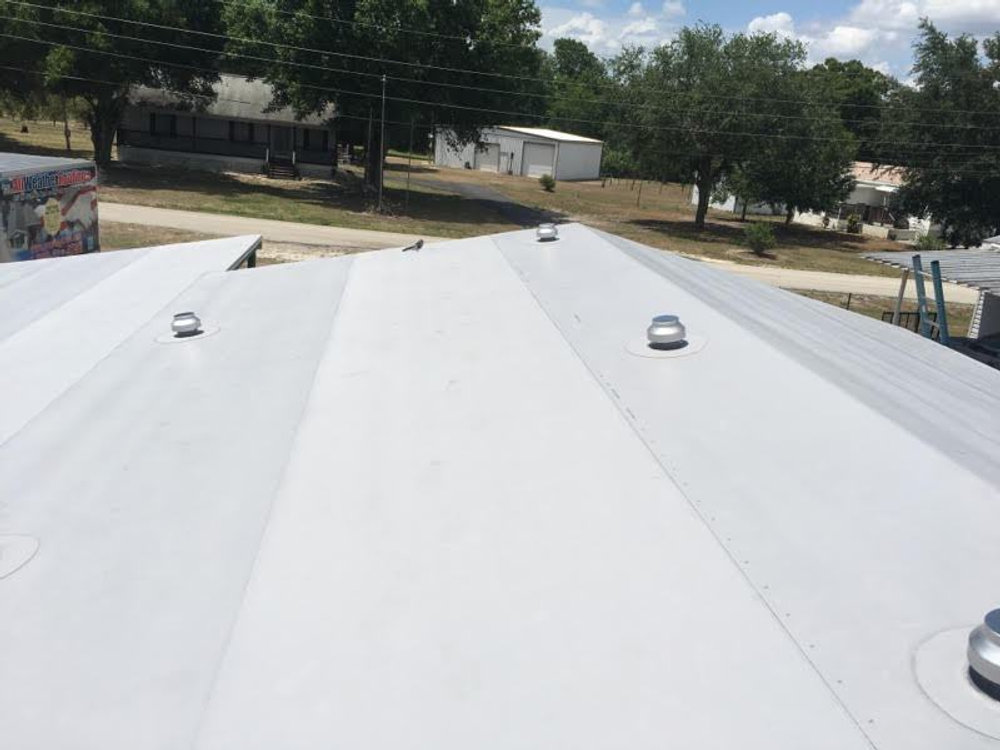 Completed roof
